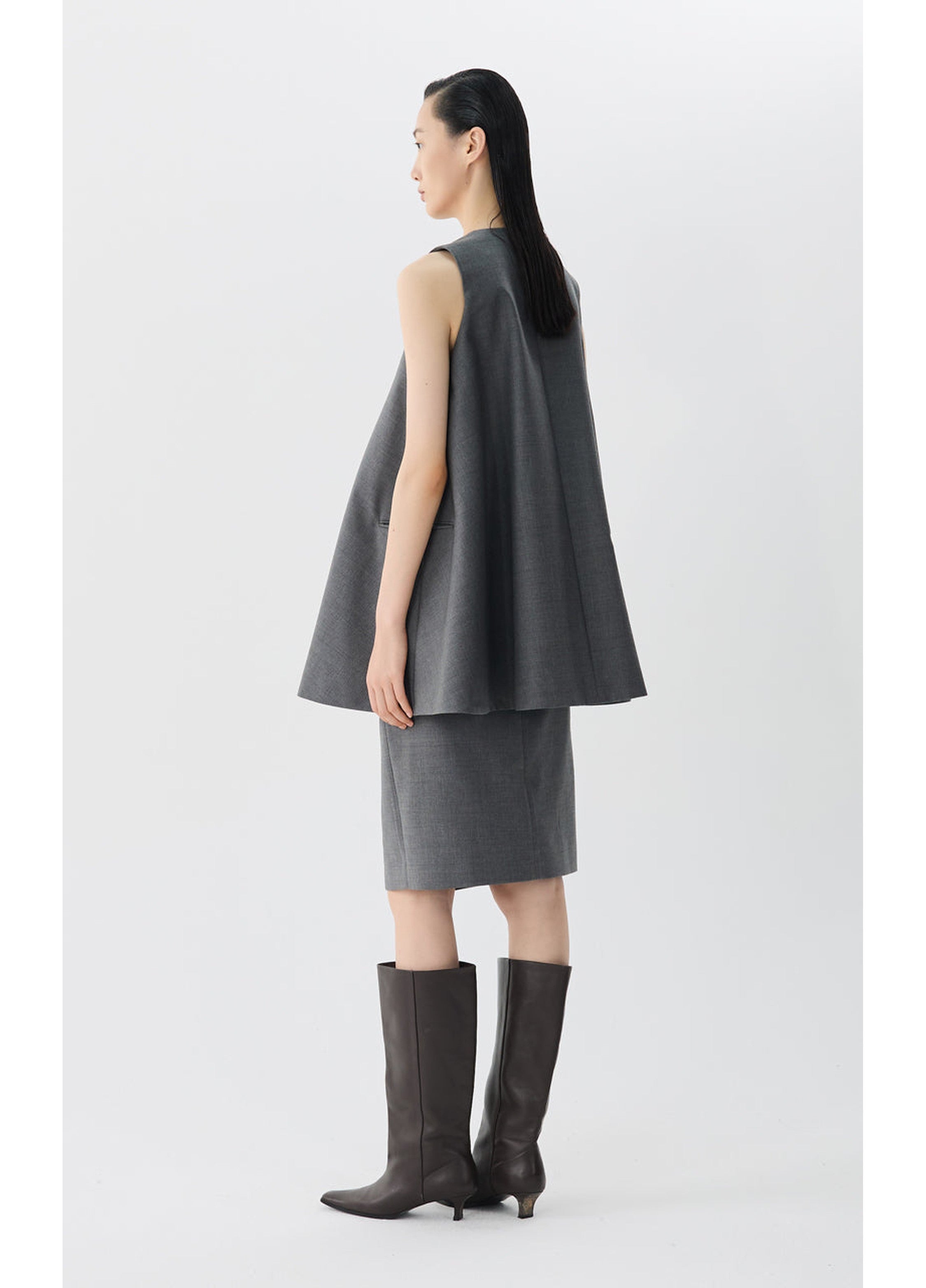 Robe trapèze en soie de mûrier