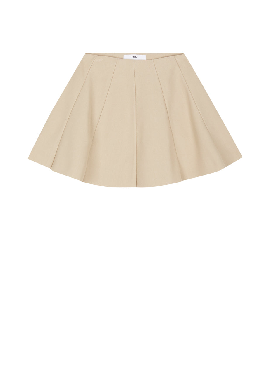 Jupe tricotée à taille ajustée