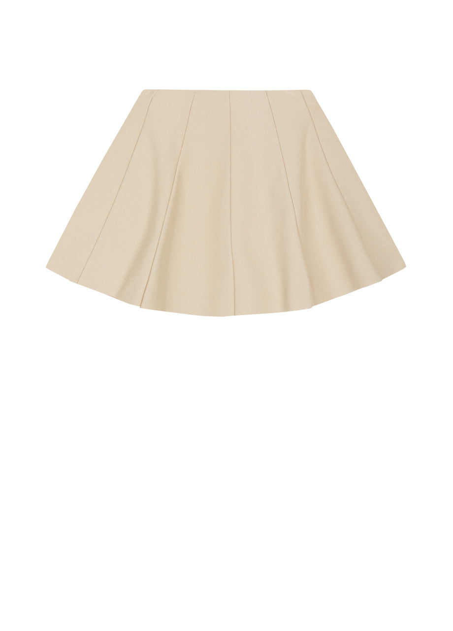 Jupe tricotée à taille ajustée