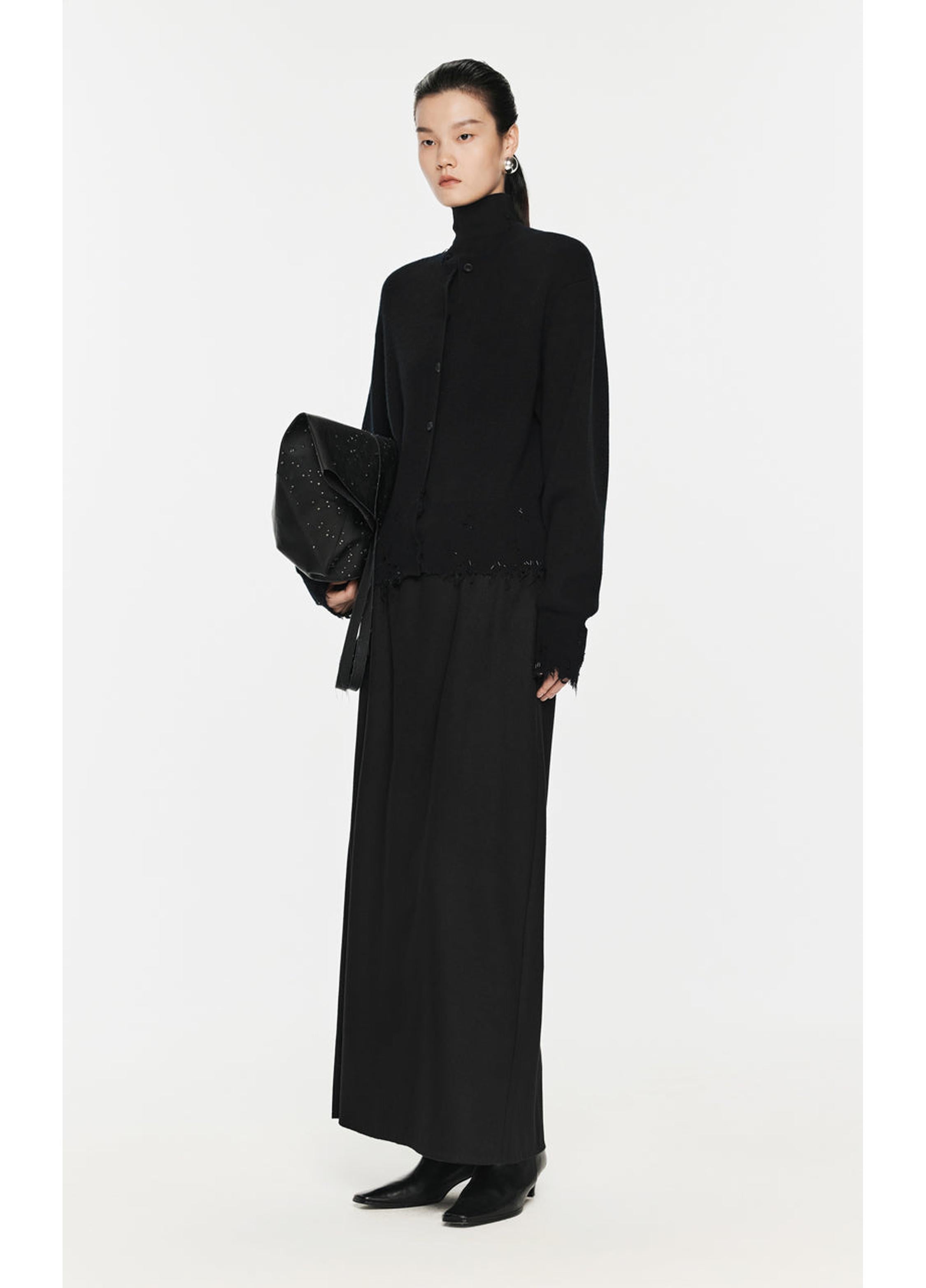 cardigan boutonné usé