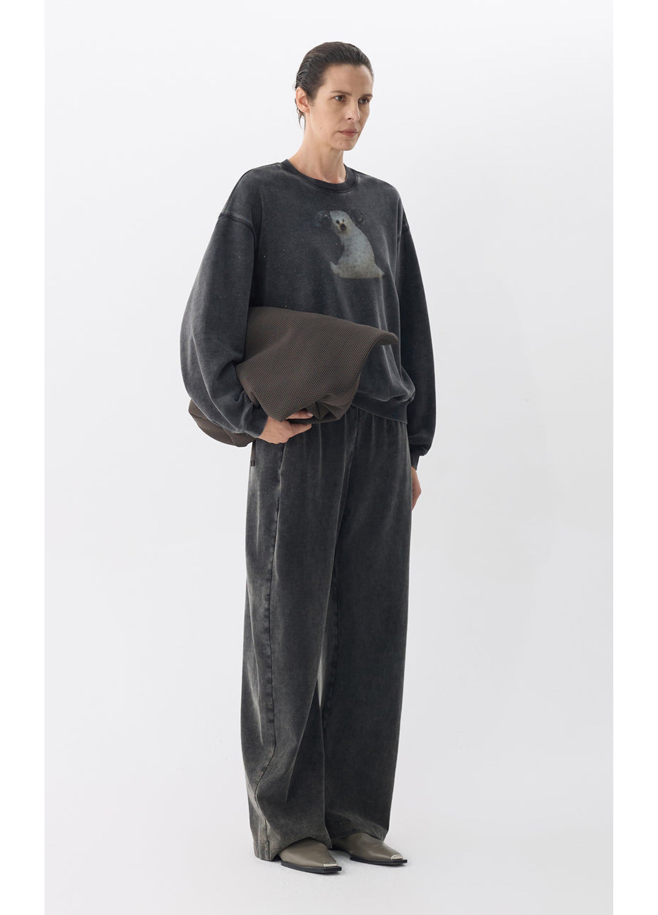 Sweat à capuche femme avec motif chien rétro