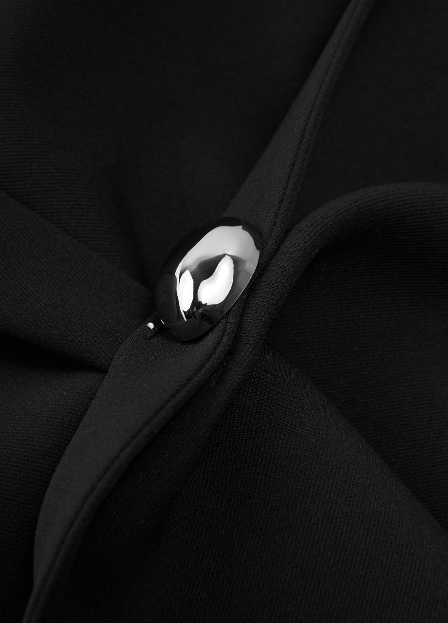 Jupe courte noire taille haute tendance